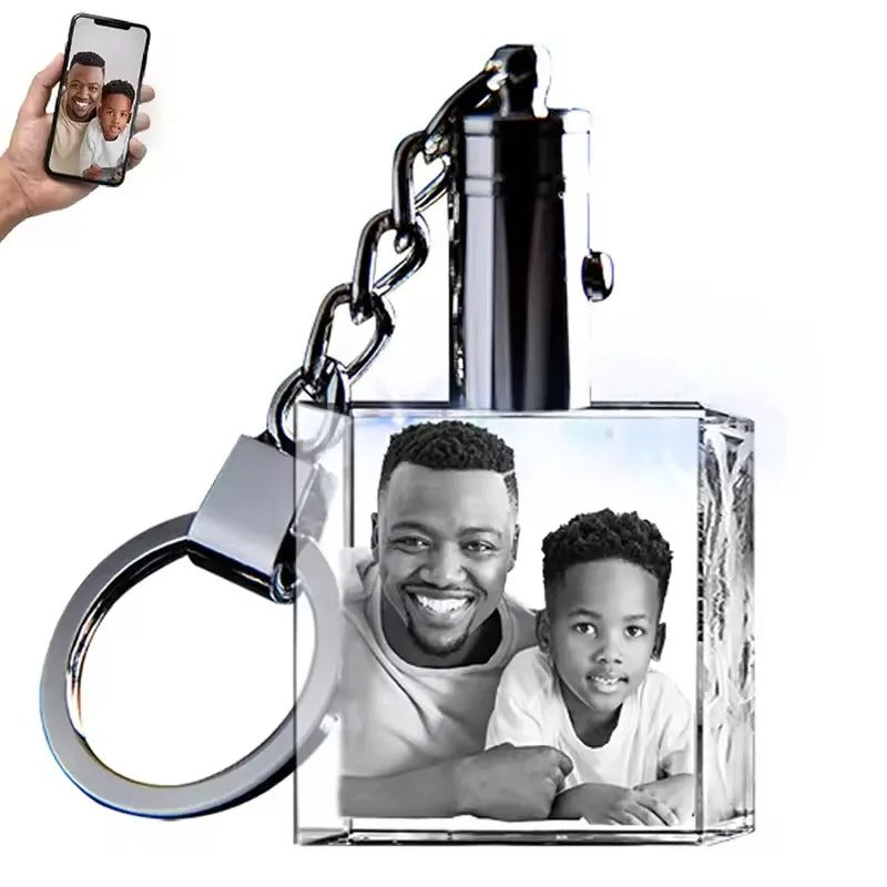Cherished Memories Crystal Heart Necklace — Custom Photo Gift